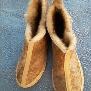 Suede Bootie Slippers by Grosvenor - UNISEX